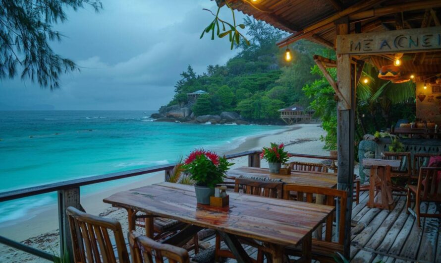 cafés pittoresques aux Seychelles pour les couples