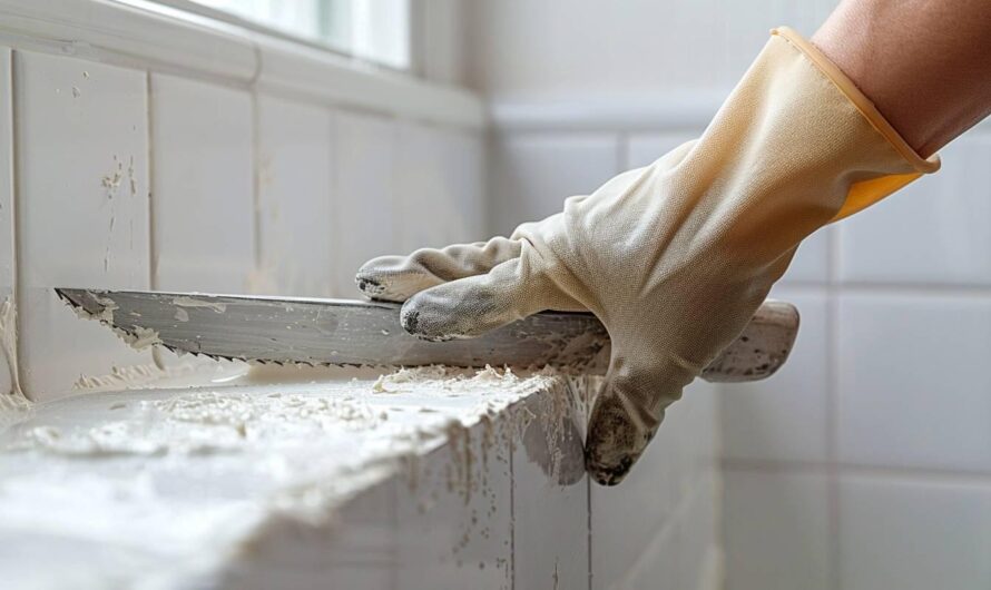 Comment enlever le joint silicone du bac à douche facilement