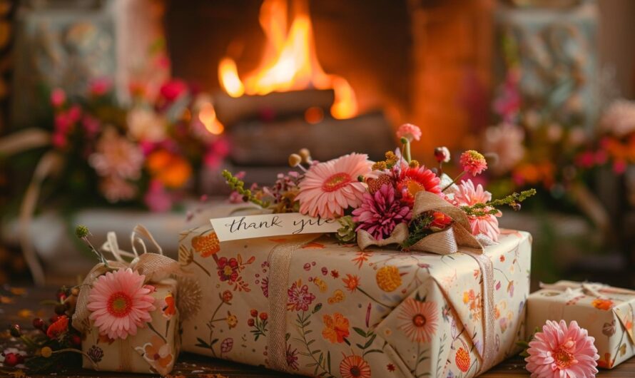 Comment exprimer sa gratitude envers des invités chaleureux avec des cadeaux touchants ?