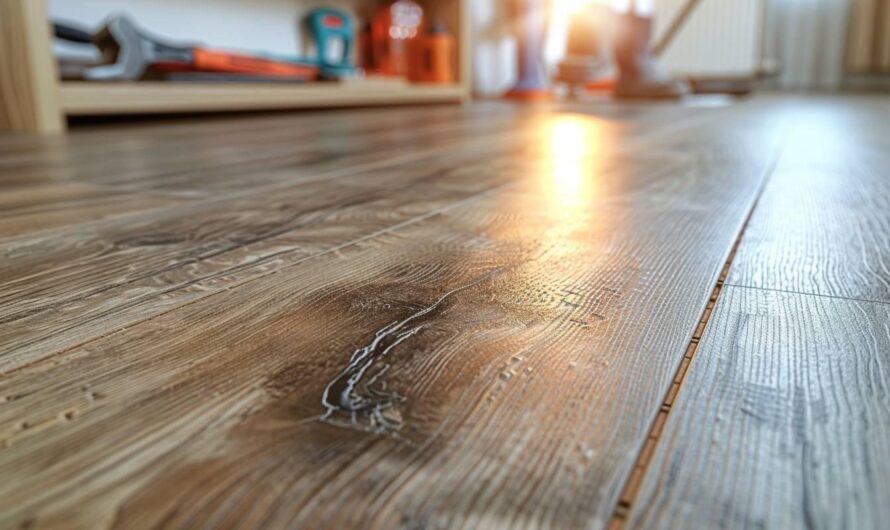 Comment réparer une rayure sur du vinyle clic avec membrane ?