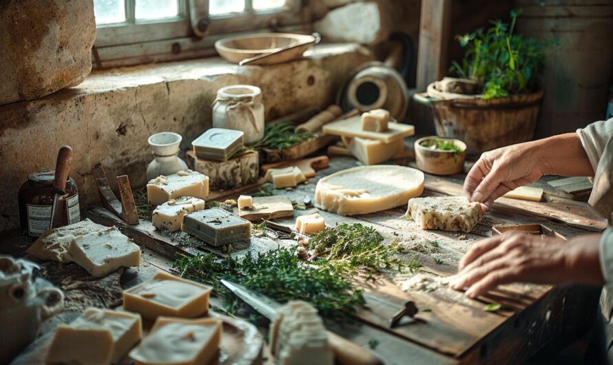 Quelles méthodes traditionnelles sont perpétuées dans la confection de savon artisanal sur l’île de Ré ?